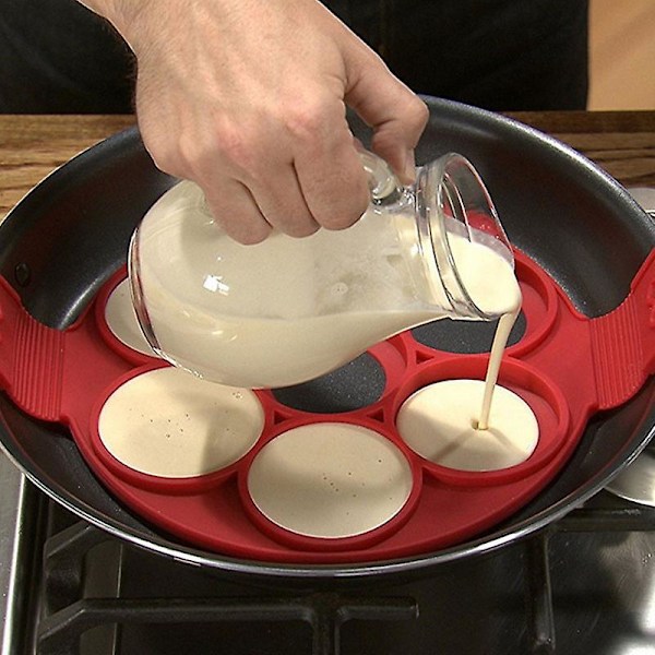 Silikon Non-Stick Flipper Pandekagepande Perfekt Morgenmad T. Omelet Æg