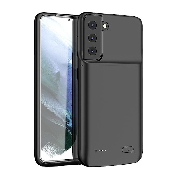 6000mAh Laddningsbart Utökat Batteriladdningsfodral för Samsung Galaxy S21+ med TPU-ram