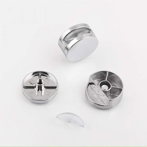 10 stycken glasklämmor i zinklegering, spegelklämmor, hållare för 4-6 mm glas