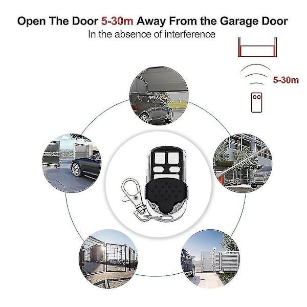 Hormann 868 Hs2 Hs4 Hse4 Hsm4 Hsm2 Marantec Garasjeportåpner Digital 302 Fjernkontroll Klon Komp
