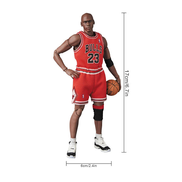 Nbas Superstjerne Michael Jordans 1/12 Skala Actionfigur Nr. 23 Mj Modeller Samleobjekter