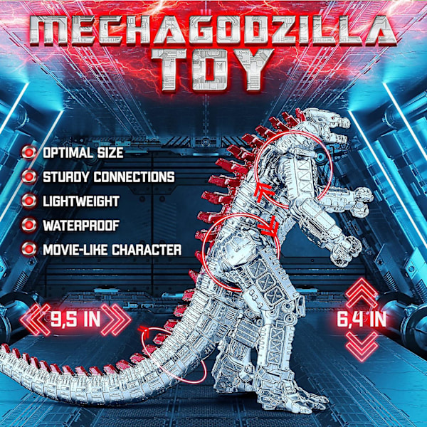 Monsterien kuningas Mechagodzilla Godzilla-elokuvan toimintahahmo 2021 Uskomaton lelu Eksklusiivinen Mechagodzilla-hirviölelu Liikkuvat nivelet