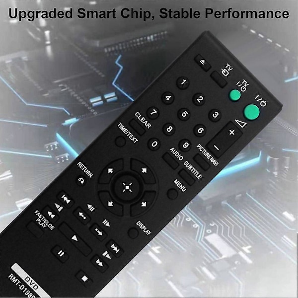 Erstatning -D198P Fjernkontroll for DVD-spiller SR760 SR170 DVPSR170 DVPSR370 RMTD198P