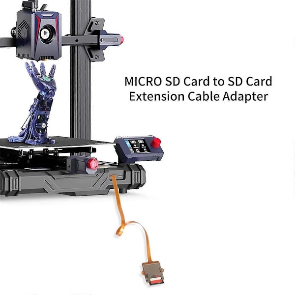 For Micro-SD TF Minnekort Kit Hann til SD Hunn Forlengelse Myk Flat FPC Kabel Ekstender 15cm