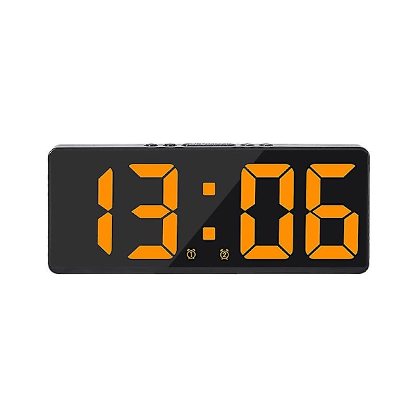 Smart Large Digital Wall Clock App Control Time/date/&sound Activation And Countdown Function Continuous Brightness And Volume Alarm With Snooze Funct