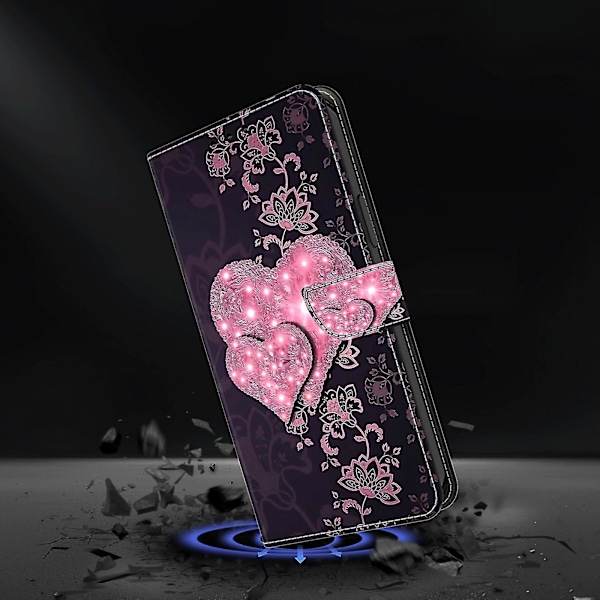 Magnetiskt fodral med 3D-mönstertryck i läder till Samsung Galaxy A35 5G