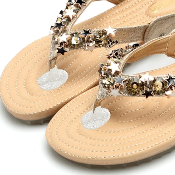 Par av toffskyddssandaler, tåseparatorer, tåspridarkuddar för flip-flops, toffskydd i silikon, skydd mot smärta och blåsor