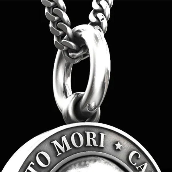 Memento Mori -kallo riipuskaulakoru miehille gootti punk korut lahja tarvikkeet