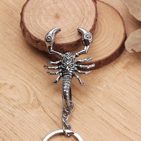 Sinknap Retro Unisex Alloy Scorpion Vedhæng Nøglering Taske Hængende Ornament Nøglering