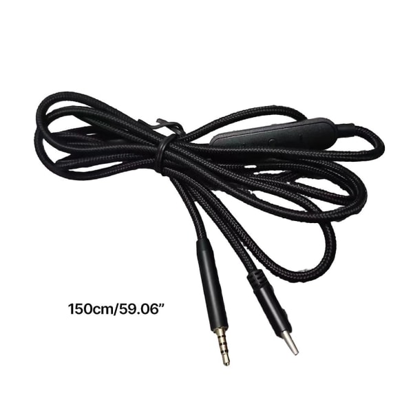 USB C till 2,5 mm hane kabel för QC25/QC35/QC35II/QC45 hörlurar mikrofon