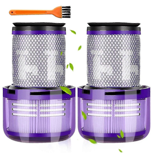 Set med 2 Dyson V12-filter, för Dyson V12 Slim Absolute filterdammsugare, för Dyson V12 filter tvättbara HEPA-tillbehör, Dyson V12 Sl bakre filter