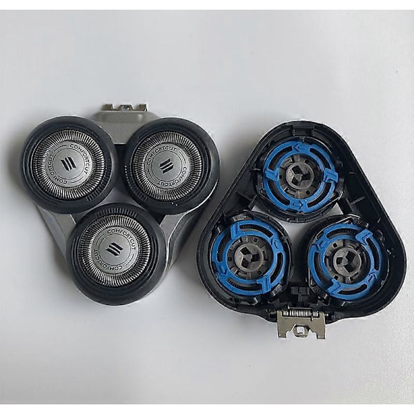 Reservehoved til Philips S5000 S5370 S5571 S5420 S5140 S5078 S5077 S5050 S5082 S5380 S5400 Skraberblad, Sort Blå