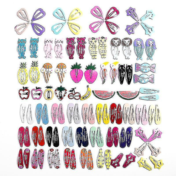 106 Piece Hair Accessories Set for Girls - Barrettes, Hair Clips, and Hair Ties - Hair Bows for Baby