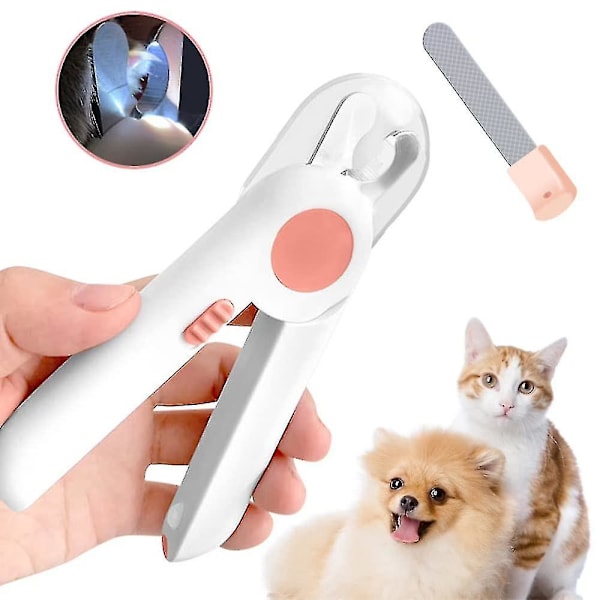 Pet Nail Trimmer, Professional Grooming Trimmer Tool With Led Light And Safety Lock To Avoid Overcut