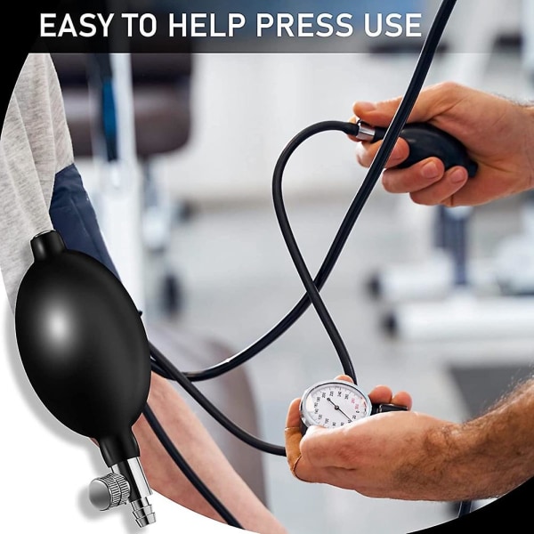 6 delar byte av blodtryckslampa Uppblåsningslampa Pump Justerbar handpressningspump Manuell blodtrycksmätarelampa