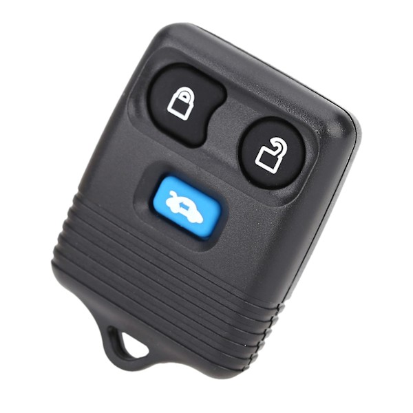 Sort 3-knaps fjernbetjening nøgleudskiftning 433mhz udskiftning til Ford Transit Mk6 2000-2006 Connect 2000-2007