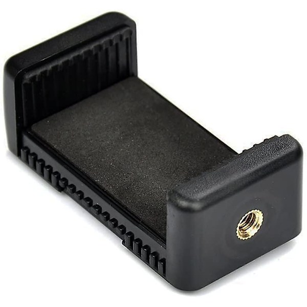 Sæt med 2 Universelle Smartphoneholdere til enhver telefon. Har et kameraskrue (1/4 tommer 20) til nemt at fastgøre din telefon til stativ, stænger, greb osv.