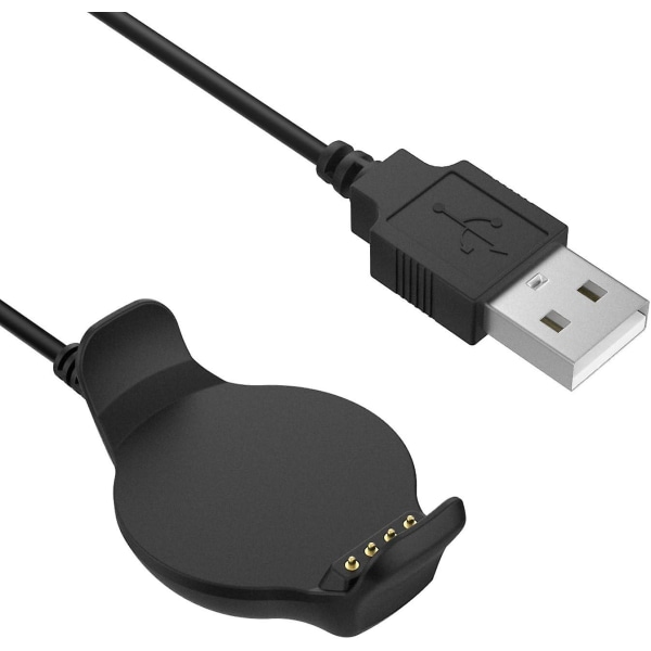 TWYGV Latausasema yhteensopiva Garmin Forerunner 620:n kanssa, USB-tietojen synkronointi ja latausasema 1 m:n latauskaapelilla Forerunner 620 älykellolle, musta