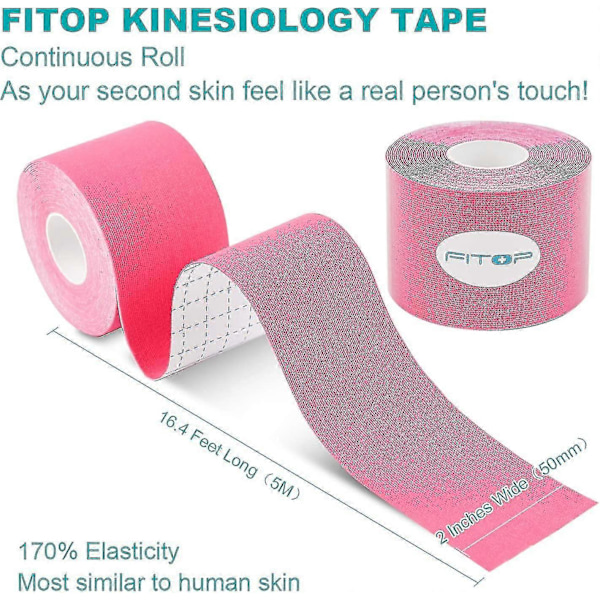Pink Sportstape Atletisk Tape Til Skader Giver Stabilitet Til Muskler Og
