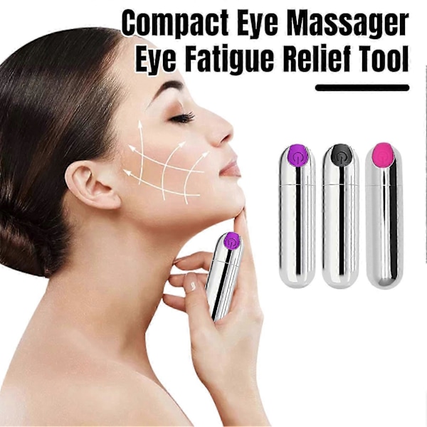Trådlös Mini Resemassager med 10 Vibrationslägen Vattentät Uppladdningsbar Liten Storlek Ögon Trötthet Lindring Verktyg Elektrisk Massager