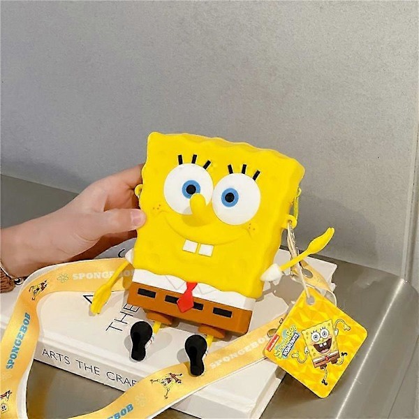 Ny Original tegneserie Svampebob Firkant Barn Skuldervesker Jente og Gutter Søt gavepose