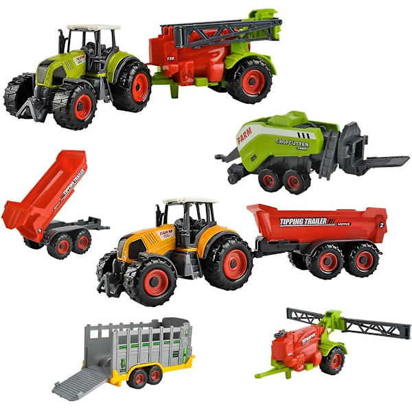Traktor Trailer Farm Maskiner Legetøj til Børn