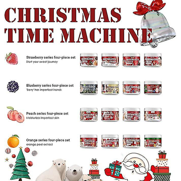 Adventskalender 2022 Hudvård & Makeup Set Julkalender, Julskönhetstillbehörssats För Kvinnor & Flickor 24st