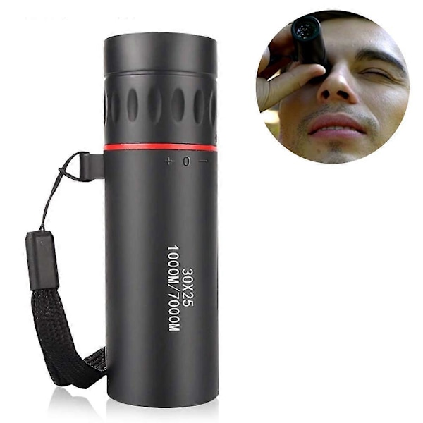 Mini 30x25 HD Optisk Monokular Lavt Lys Nattesyn Bærbar Fokus Teleskop Zoom 10X Rækkevidde til Rejser Jagt