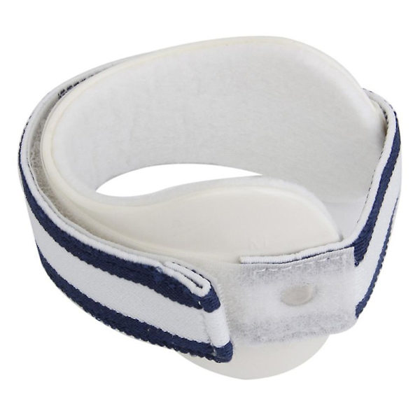 1 st Ajusterbart Tennisarmbåge Stöd Epicondylitis Spänne Smärtlindring Vit (L)