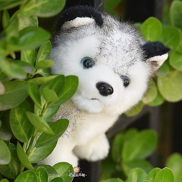 8 tum Husky Hundar Plysch Husky Varg Fylld Djurleksak Valp Dock Simulation Hund Guanguan