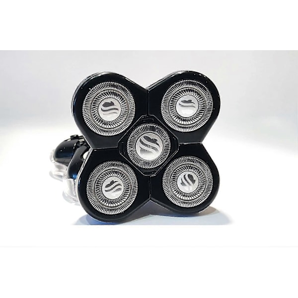 Tilbehør til Skull Shaver Carver 5 Hovederstatningsblad til Pitbull, Butterfly Kiss og Palm Elektriske Barbermaskiner -T