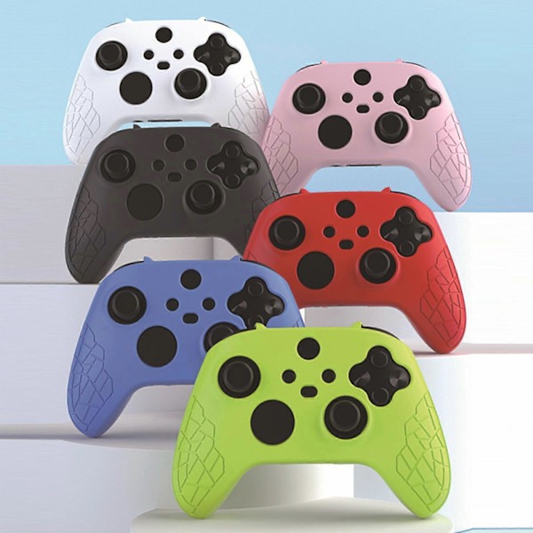 Silikonbeskyttelse til Xbox Series X med Klistremerker og Sklisikre Ringer