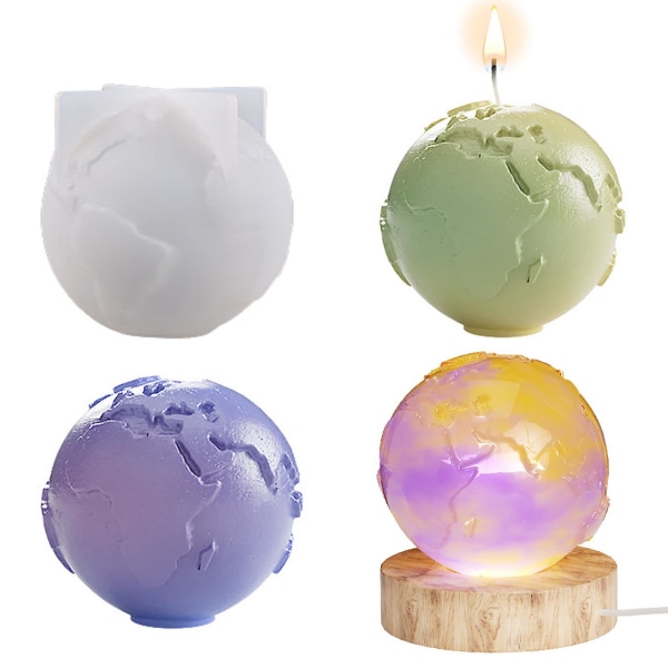 3D Globe Candle Form