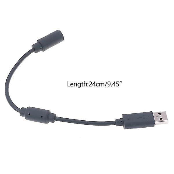 Dongle USB Breakaway Kabeladapter Kabelutskifting for Xbox 360 Trådløs Spillkontroller Forlengelsesadapterlinje
