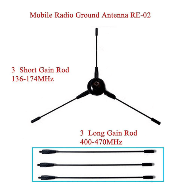 Nagoya RE-02 Ground Grid Antenn Mobilradio Förbättrad rundstrålande antenn