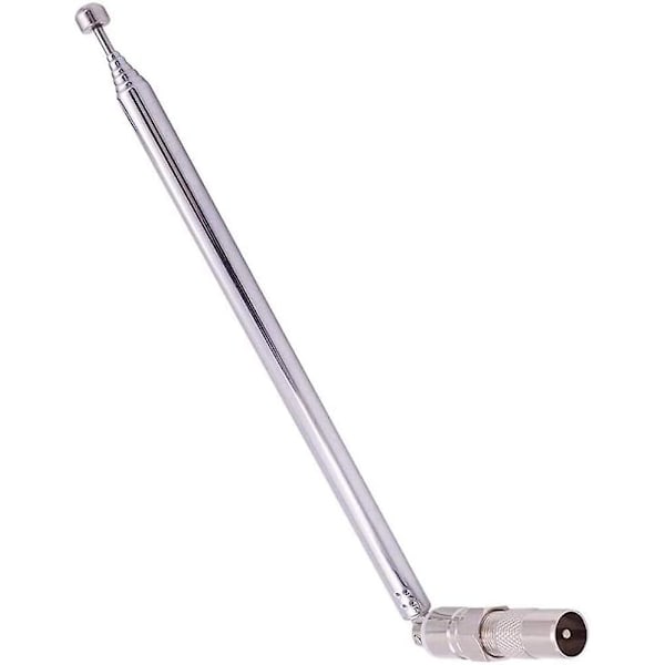 Fm Teleskopisk Antenne Kit 75 Ohm Ubalansert F-kontakt Dab Radio Erstatningsantenne For Tv Am Fm Radio Stereo Mottaker (30\")