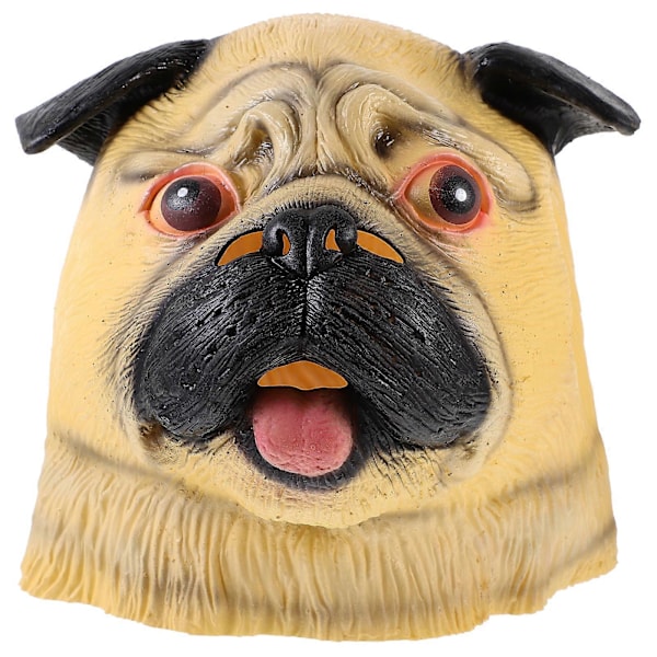 Maskne Dyre Helhode Masker Latex Hode Masker Halloween Fest Masker Mops Masker Halloween