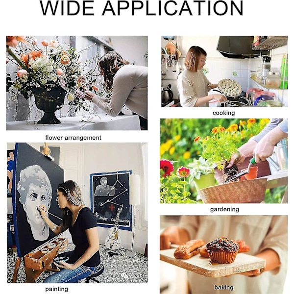 Hageforkle for kvinner, kryssryggforkle med lommer, japansk forkle til arbeid, hagearbeid, matlaging, maling, baking, M