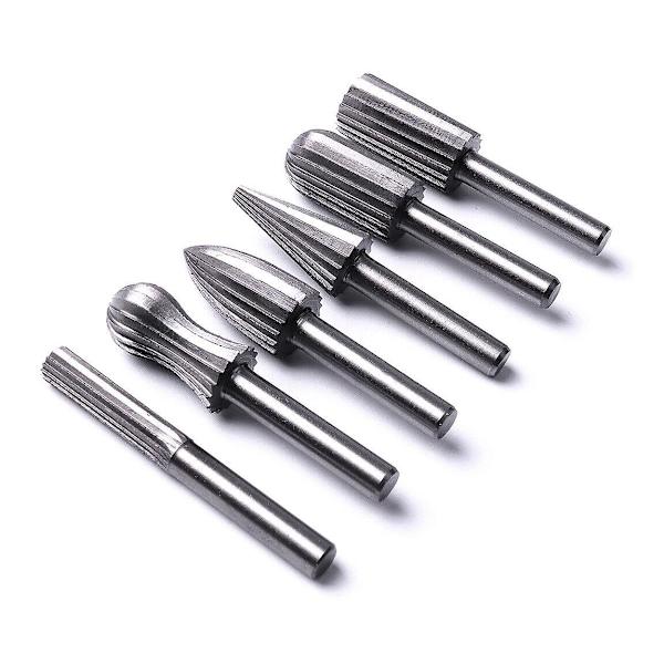 6x fräsar, hårdmetallfräsar, volframkarbidfräsar 6 mm
