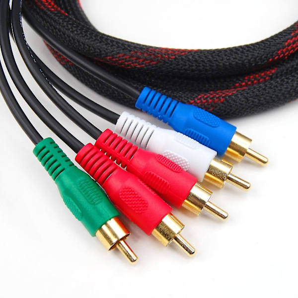 Digiflex HDMI Han til 5 RCA RGB Audio Video AV Komponentkabel