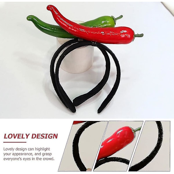 1 stk Chili Pepper Pandebånd Rød