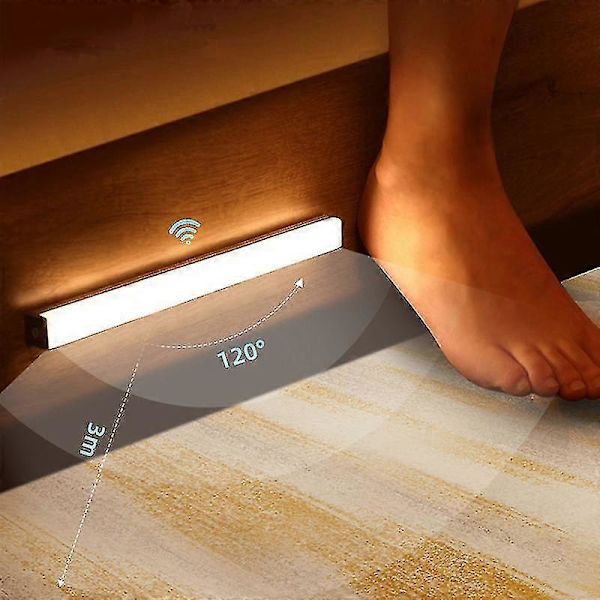 Bevegelsessensor Lys Trådløs Led Nattelykter Soverom Dekor Lysdetektor Vegg Dekorativ Lampe Trappegang Skap Rom Gang Lys