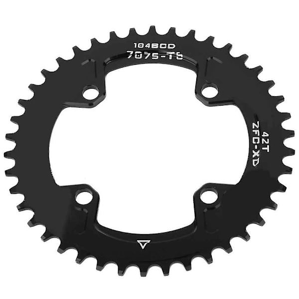 BCD 104MM 42T Smal Tandhjul Enkelt Tandhjul til SHIMANO Krankarm AM/XC Cykel