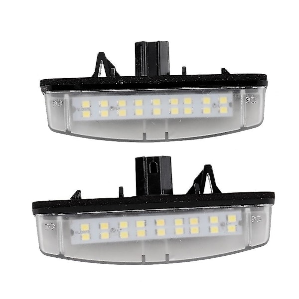 2 st Car LED-skyltbelysning 12V SMD-nummerplåtslampa Passar för TOYOTA Camry Ls430