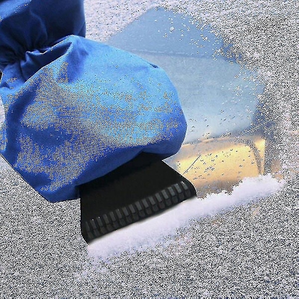 1 stk Auto Is-Skrapehansker Varme Vinter Vanntette Bil Frontrute Snøspade Verktøy