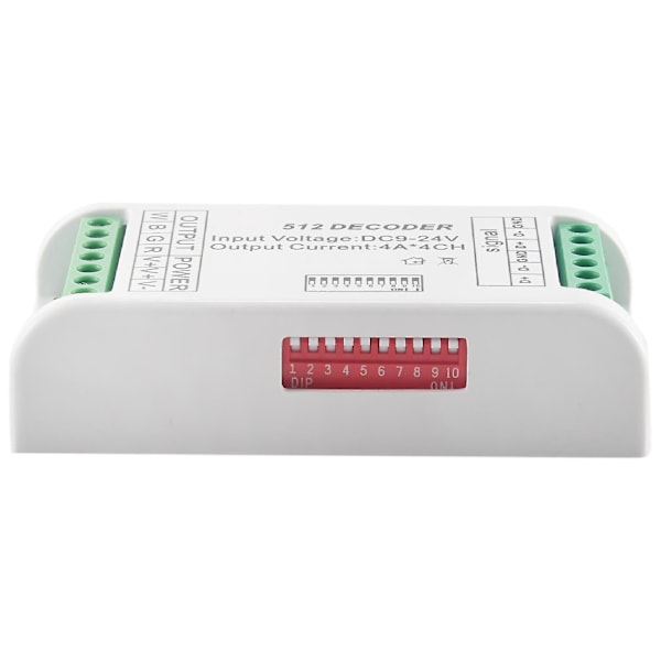 Mini 4-kanals DMX RGBW-dekoder 16A RGB RGBW Strip Controller DMX 512 Dimmer Driver til lys DC9-