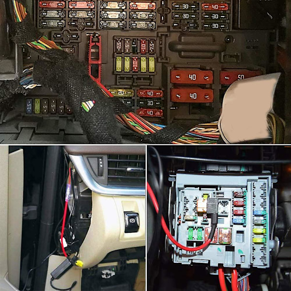 3 Typer Add-a-circuit Adapter & Sikringskit - Sikringsaftapning Sikringsholder Med Sikring Til Biler Lastbiler Både