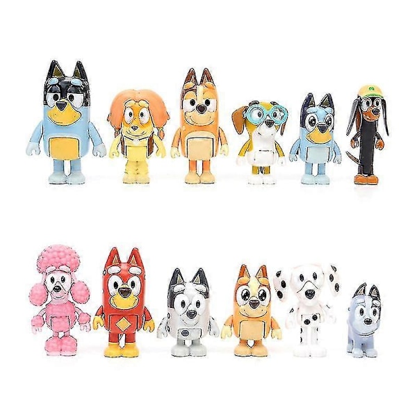 12 stk. Familie og venner Actionfigurer Model Legetøjssæt Børnegave