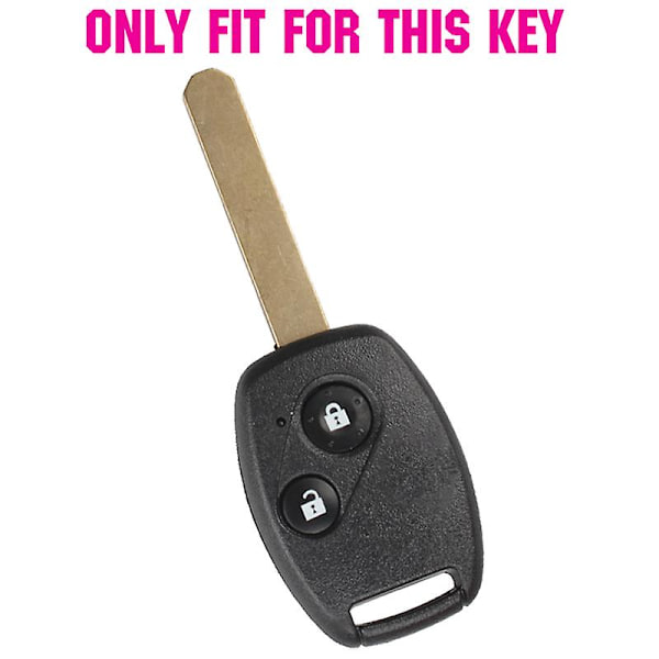 2-knappars silikonbilfjärrkontrollnyckelskal fodral för Honda Civic Accord Pilot Fit Crv S2000 Stream Crosstour Insight Cr-z