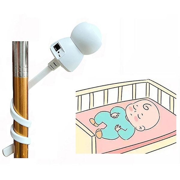 1/4 tommers gjenge Universal Kamerastativ Baby Monitor Barneseng Skrivebord Brakett Fleksibel Støttestang